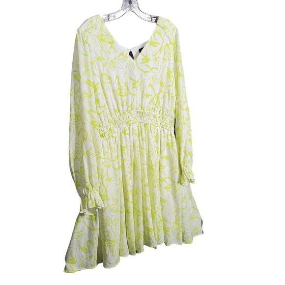 torrid Dresses & Skirts - Torrid NWT Size 1X 14/16 Dress Gauze Ruffle Wide Waistband Pockets Pullover